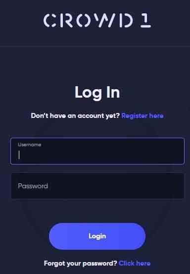 crowd1 back office login